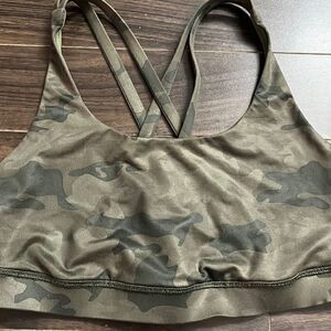 Lululemon Camo Green Energy Bra